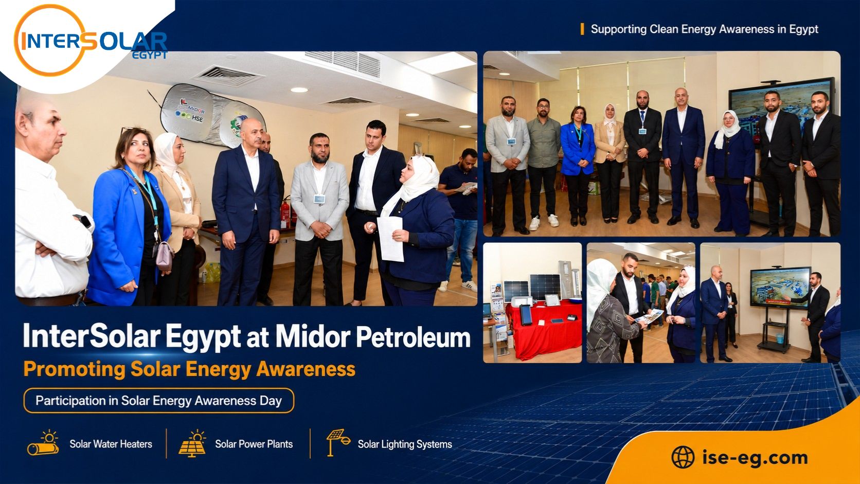 InterSolar Egypt Participates in Solar Energy Awareness Day at Midor Petroleum